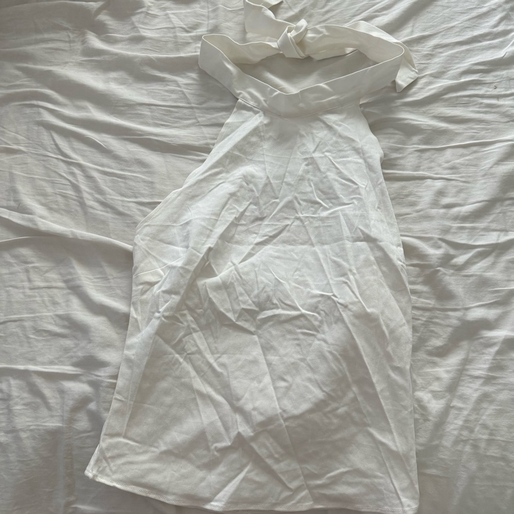 Princess Polly White Halter Tank Top